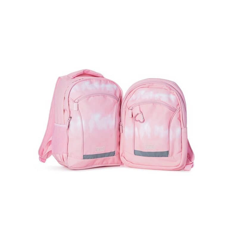 Τσάντα Πλάτης Δημοτικού Pink Vibe Tie Dye  2 σε 1 Yolo